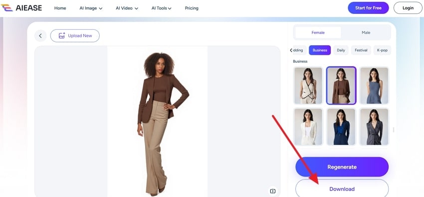 download blazer image on device